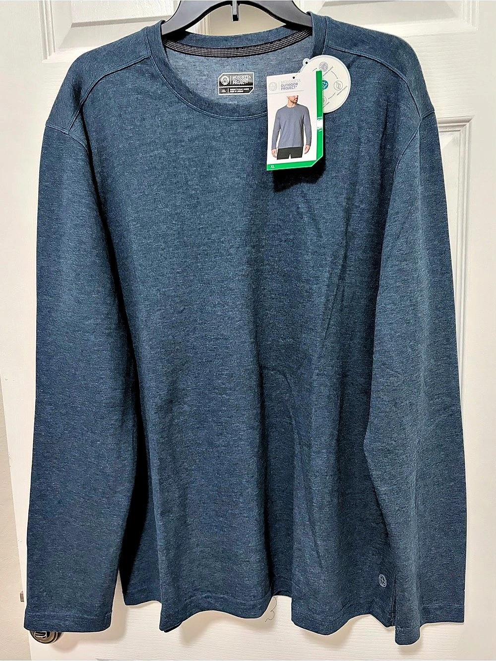 Mondetta Outdoor Project Long Sleeve Tee in Blue XL NWT